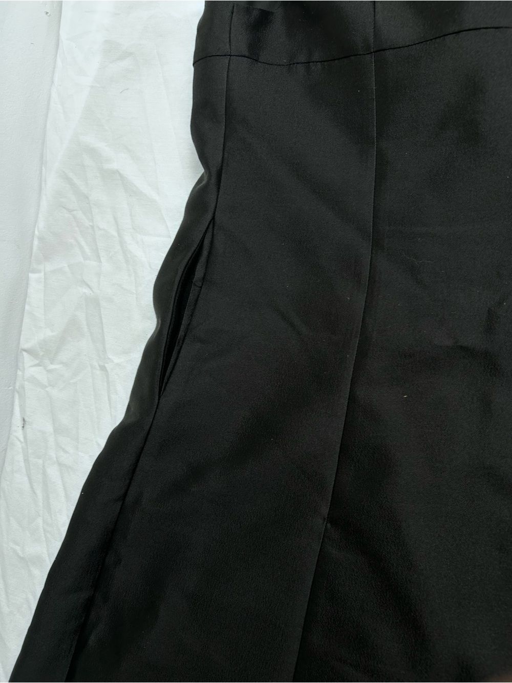 J Crew Classic Black Sleeveless A-Line pocket dress size 10. Wool & silk - Picture 8 of 8